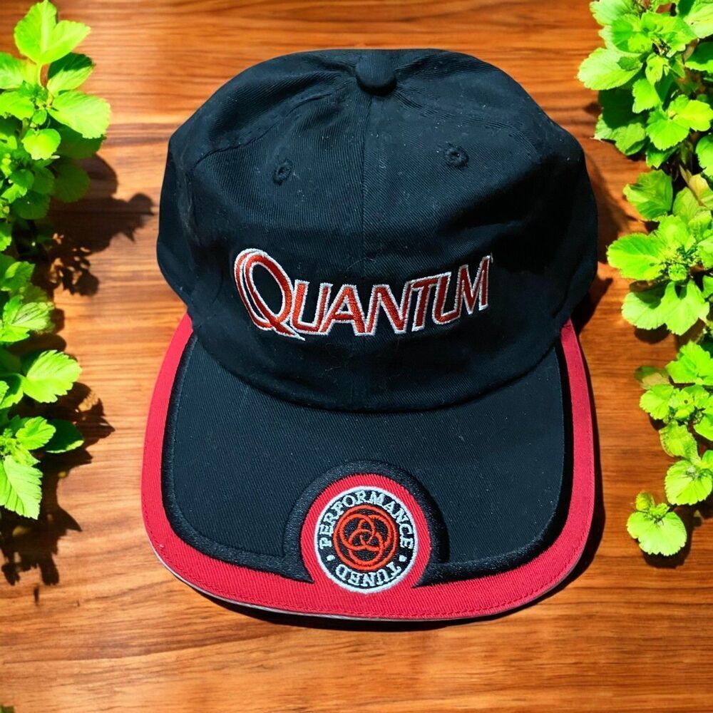 The Game Vintage Quantum Performance Tuned Car Parts Black Red Cap Hat One Size